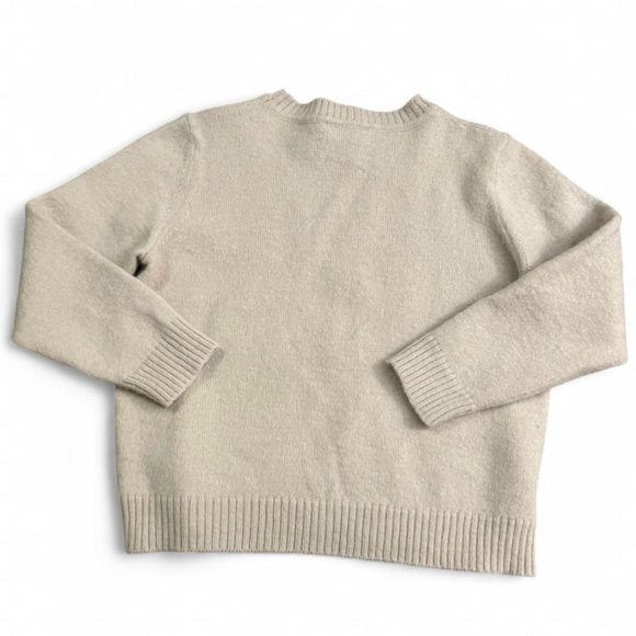 RARE MaxMara Weekend Alpaca wool Jumper Trés Bien Beige Jacquard Dog Sweater S - Picture 4 of 16